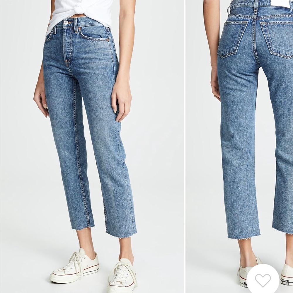 RE/DONE High Rise 70s Stove Pipe Jeans